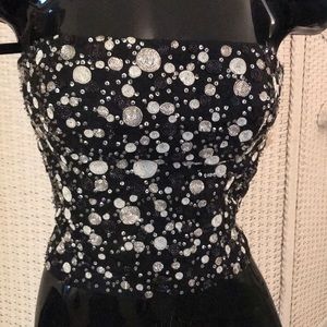 Beaded and embellished bodice
